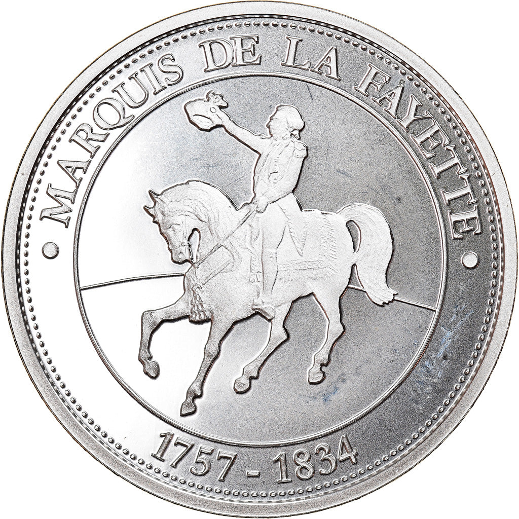 França, Medal, Révolution Française, Marquis de La Fayette, História