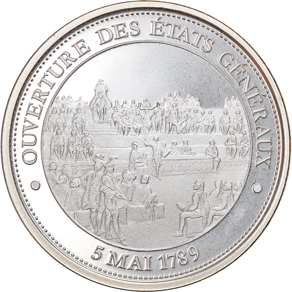 Francja, Medal, Ouverture des États Généraux, 1989, MS(64), Srebro