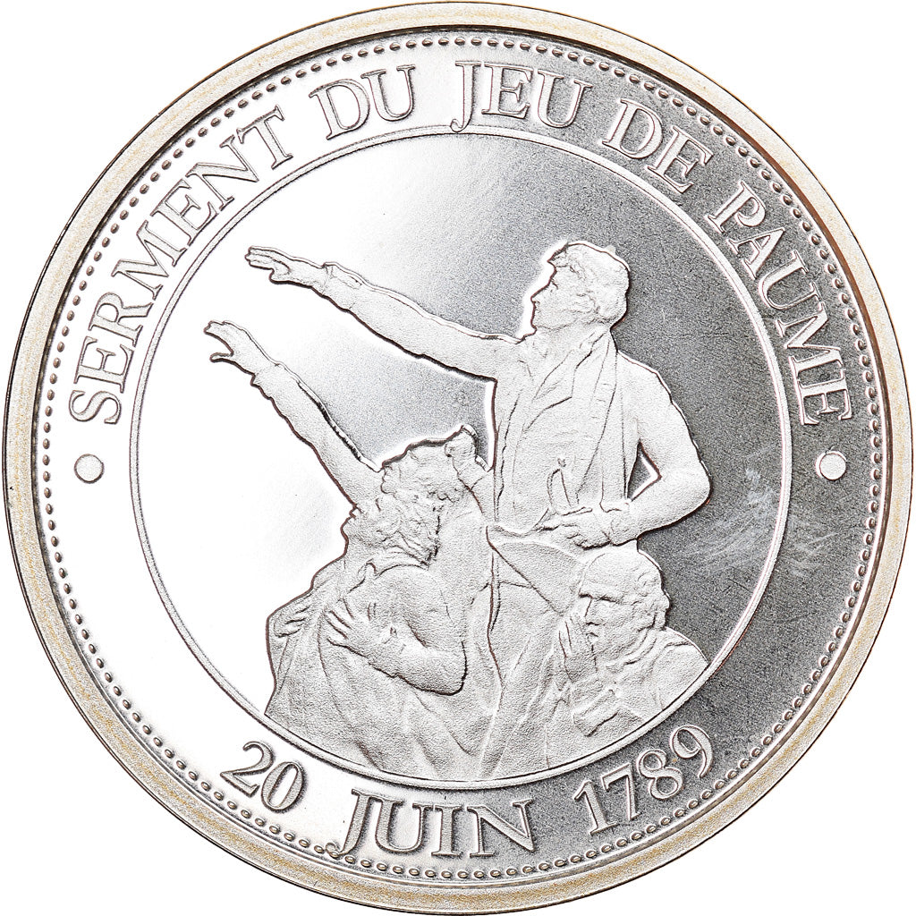 Francja, Medal, Serment du Jeu de Paume, 1989, MS(64), Srebro