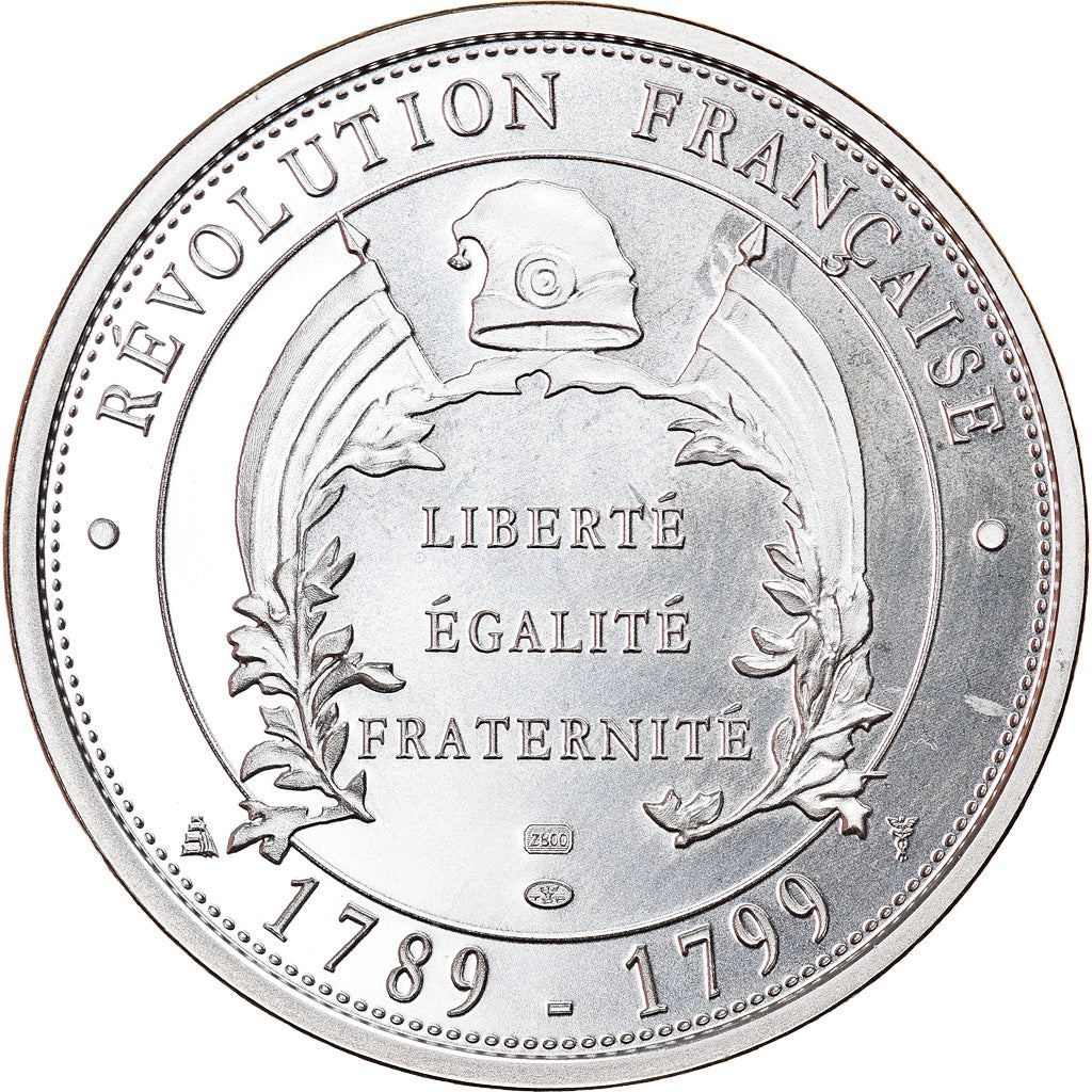 Francja, Medal, Abolition des privilèges, 1989, MS(64), Srebro