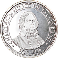 Frankrijk, Medaille, Charles-Maurice de Talleyrand, 1989, UNC, Zilver