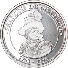 Frankreich, Medaille, François de Charette, 1989, UNZ+, Silber
