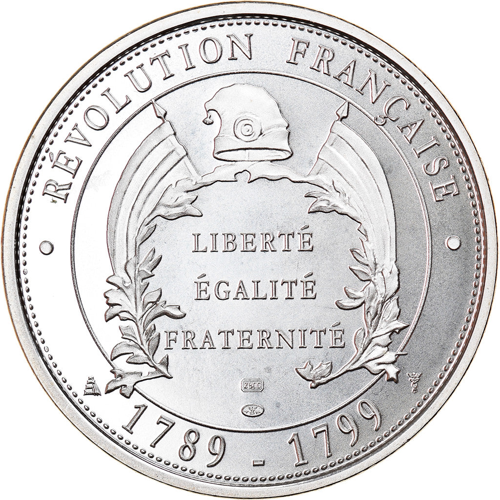 Frankrijk, Medaille, Les adieux de Louis XVI, 1989, UNC, Zilver