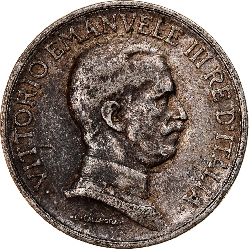 Moneta, Italia, Vittorio Emanuele III, Lira, 1917, Rome, BB, Argento, KM:57