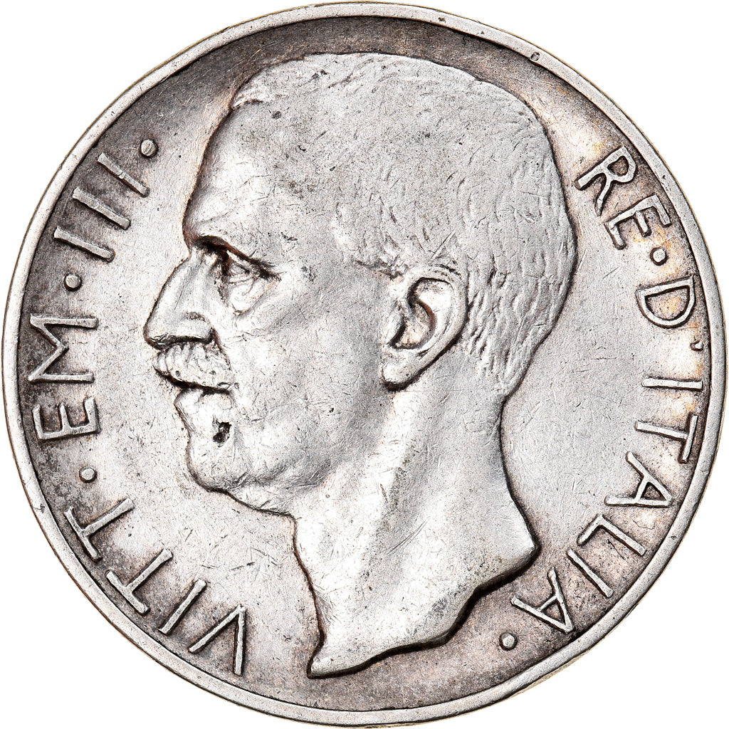 Coin, Italy, Vittorio Emanuele III, 10 Lire, 1927, Rome, AU(50-53), Silver
