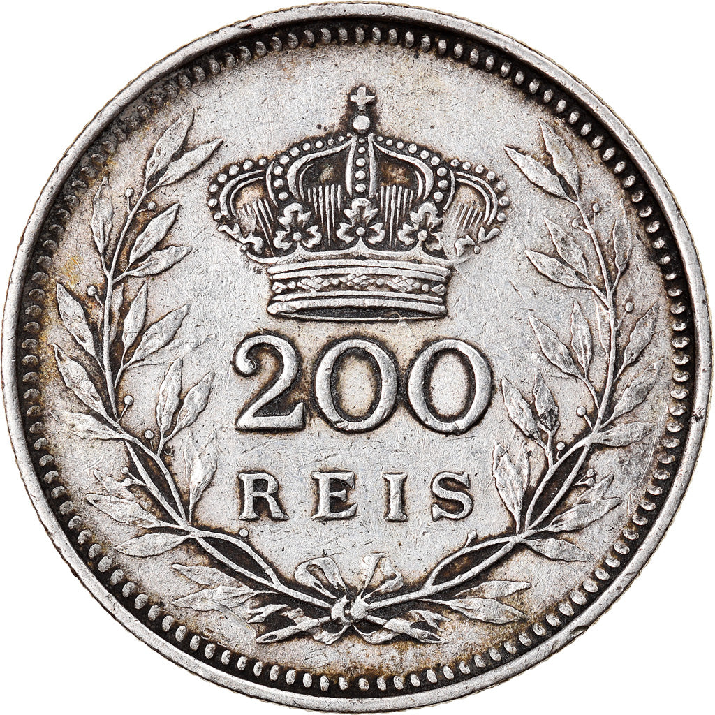 Moneta, Portogallo, Manuel II, 200 Reis, 1909, Paris, BB, Argento, KM:549