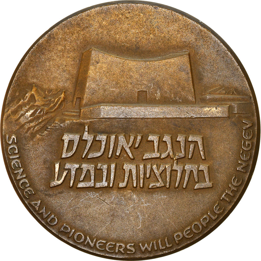 Israel, Medal, David Ben-Gurion, 1973, AU(55-58), Bronze