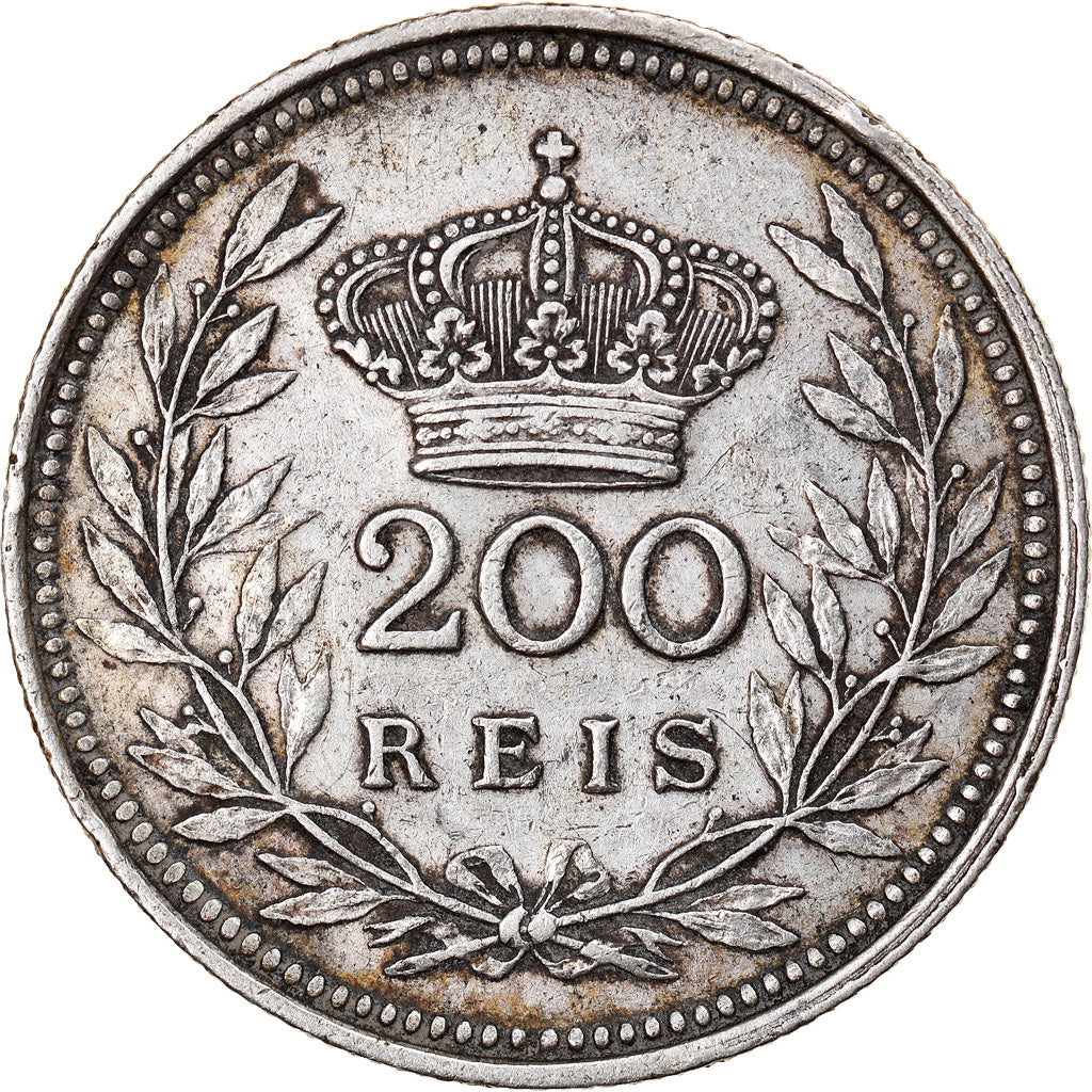 Moneta, Portogallo, Manuel II, 200 Reis, 1909, Paris, BB, Argento, KM:549