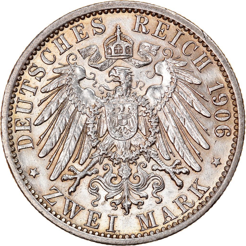 Münze, Deutsch Staaten, PRUSSIA, Wilhelm II, 2 Mark, 1906, Berlin, VZ+, Silber