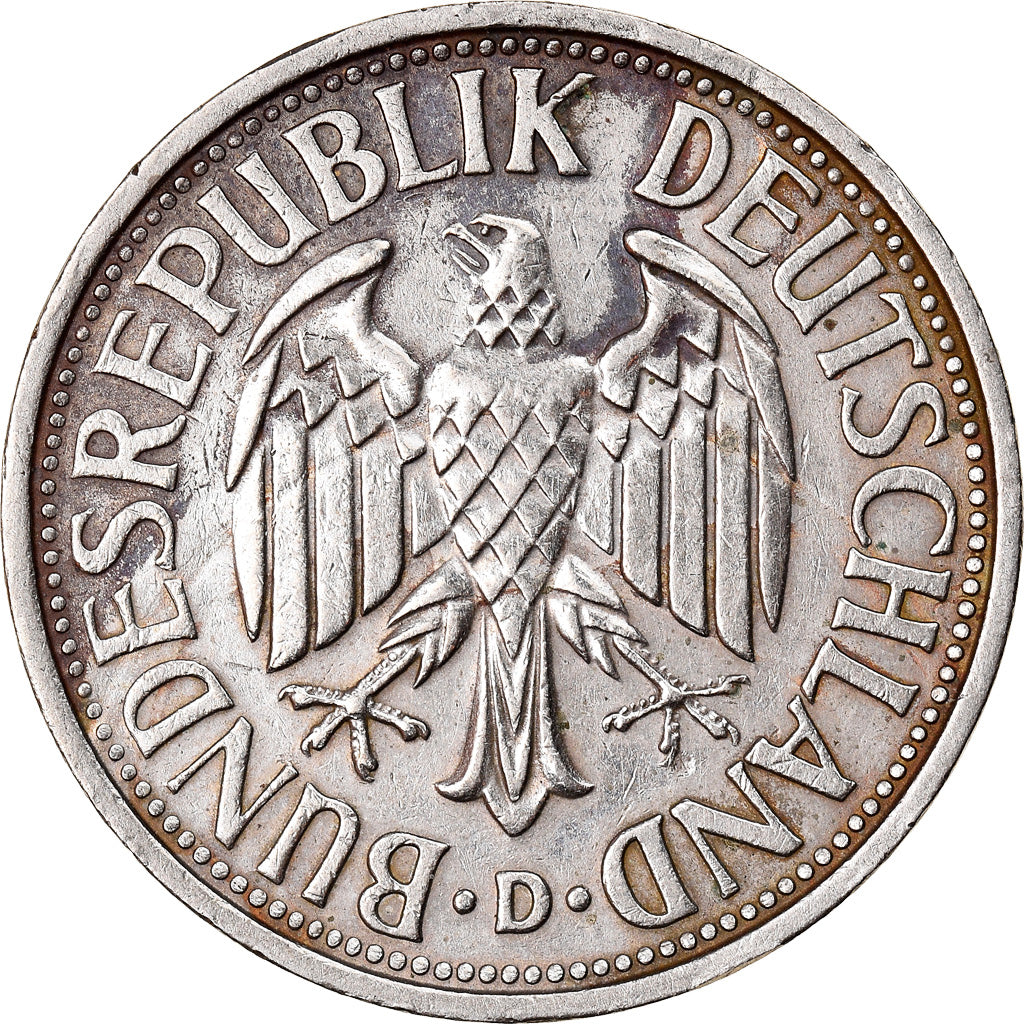Moneta, GERMANIA - REPUBBLICA FEDERALE, 2 Mark, 1951, Munich, BB, Rame-nichel