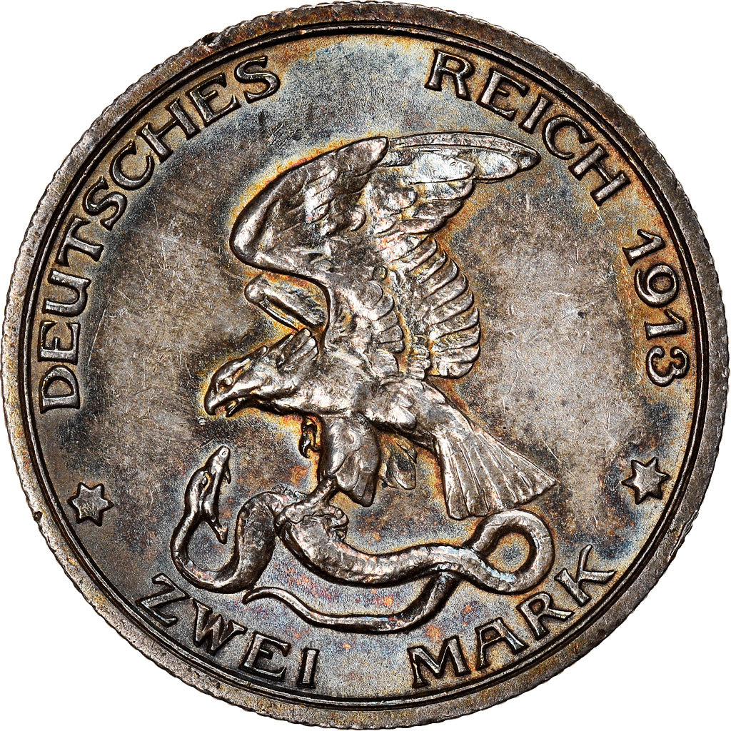 Moneta, Stati tedeschi, PRUSSIA, Wilhelm II, 2 Mark, 1913, Berlin, SPL-