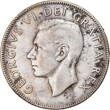 Münze, Kanada, George VI, 50 Cents, 1951, Royal Canadian Mint, Ottawa, SS+