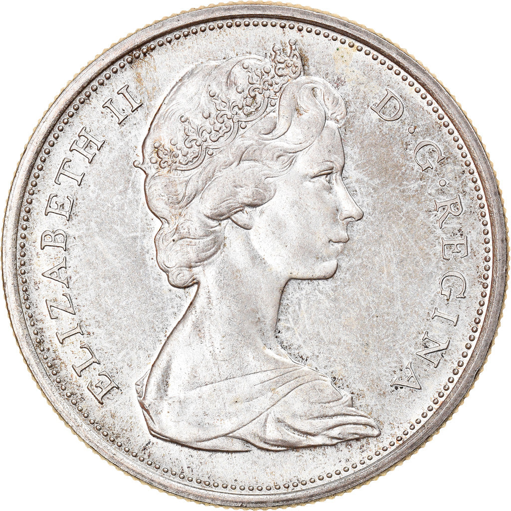 Moneta, Canada, Elizabeth II, 50 Cents, 1965, Royal Canadian Mint, Ottawa, SPL