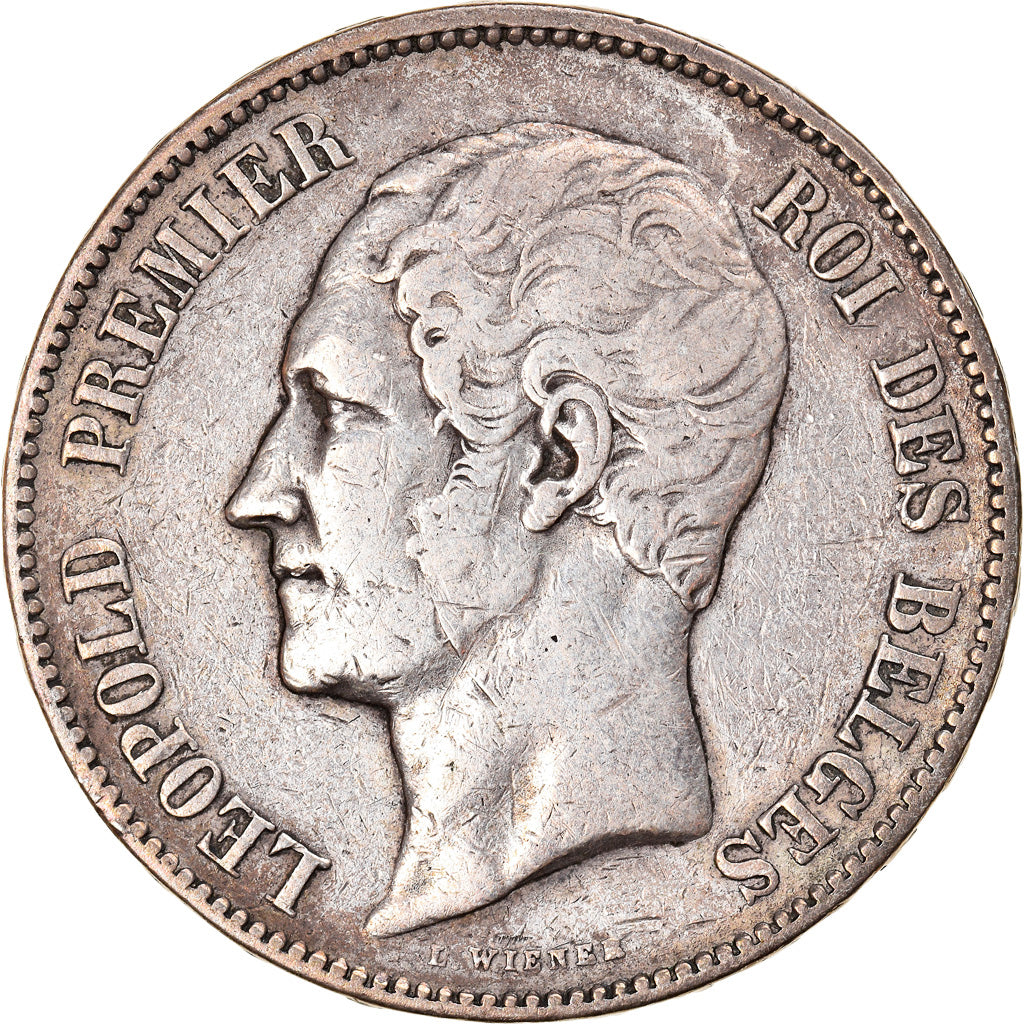 Moneta, Belgio, Leopold I, 5 Francs, 5 Frank, 1850, BB, Argento, KM:17