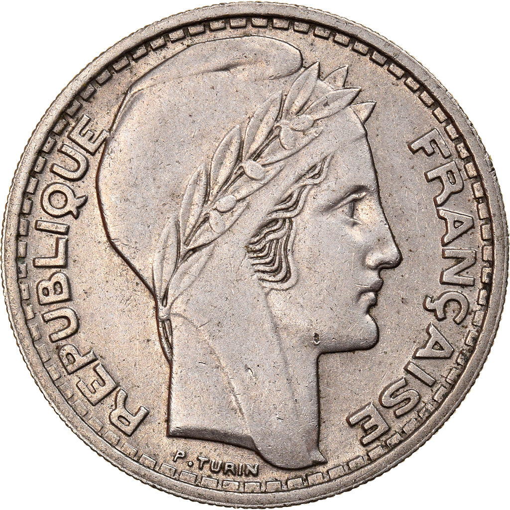 Münze, Frankreich, Turin, 10 Francs, 1946, Beaumont - Le Roger, Rameaux longs