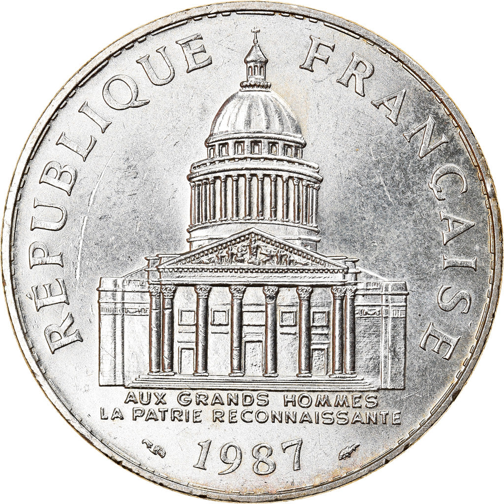Münze, Frankreich, Panthéon, 100 Francs, 1987, Paris, VZ+, Silber, KM:951.1
