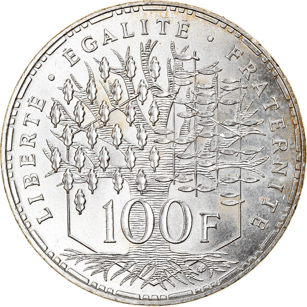 Münze, Frankreich, Panthéon, 100 Francs, 1987, Paris, VZ+, Silber, KM:951.1