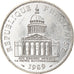 Moeda, França, Panthéon, 100 Francs, 1989, Paris, MS(60-62), Prata, KM:951.1