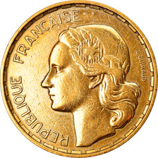 Moneda, Francia, Guiraud, 50 Francs, 1950, Paris, BC+, Aluminio - bronce