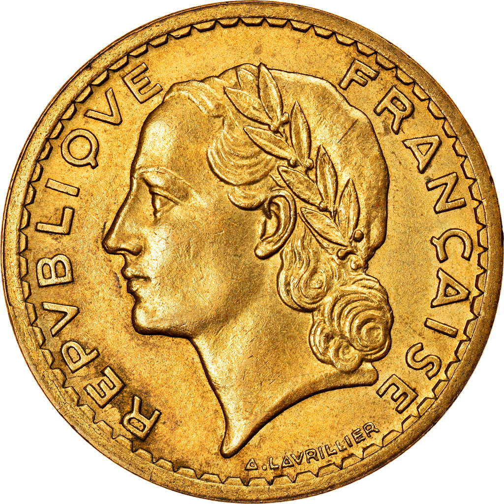 Monnaie, France, Lavrillier, 5 Francs, 1946, Paris, SUP, Aluminum-Bronze