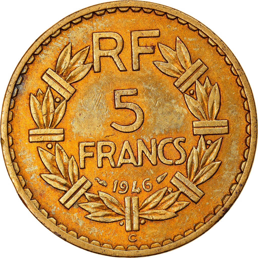 Münze, Frankreich, Lavrillier, 5 Francs, 1946, Castelsarrasin, SS+