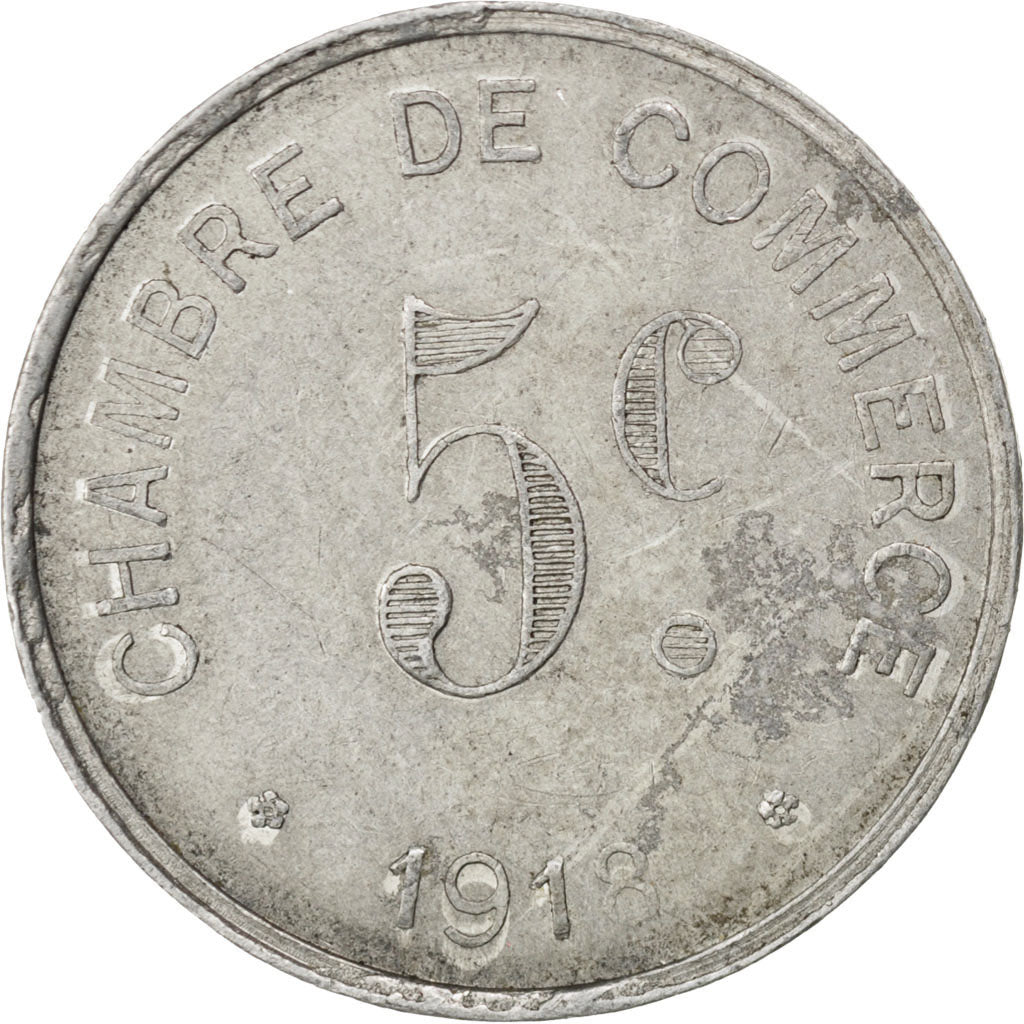 France, 5 Centimes, 1918, VF(30-35), Aluminium, Elie #10.1, 1.48
