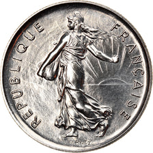 Munten, Frankrijk, Semeuse, 5 Francs, 1984, Paris, FDC, Nickel Clad