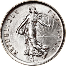 Moeda, França, Semeuse, 5 Francs, 1985, Paris, MS(65-70), Cobre-Níquel