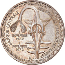 Münze, West African States, 500 Francs, 1972, UNZ, Silber, KM:7