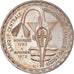 Münze, West African States, 500 Francs, 1972, UNZ, Silber, KM:7