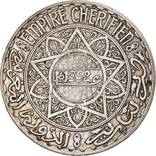 Moneta, Marocco, Mohammed V, 20 Francs, AH 1352/1933, Paris, BB, Argento, KM:39