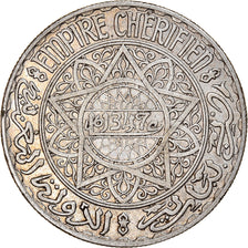 Moneta, Marocco, Mohammed V, 20 Francs, 1928/AH1347, Paris, BB+, Argento, KM:39