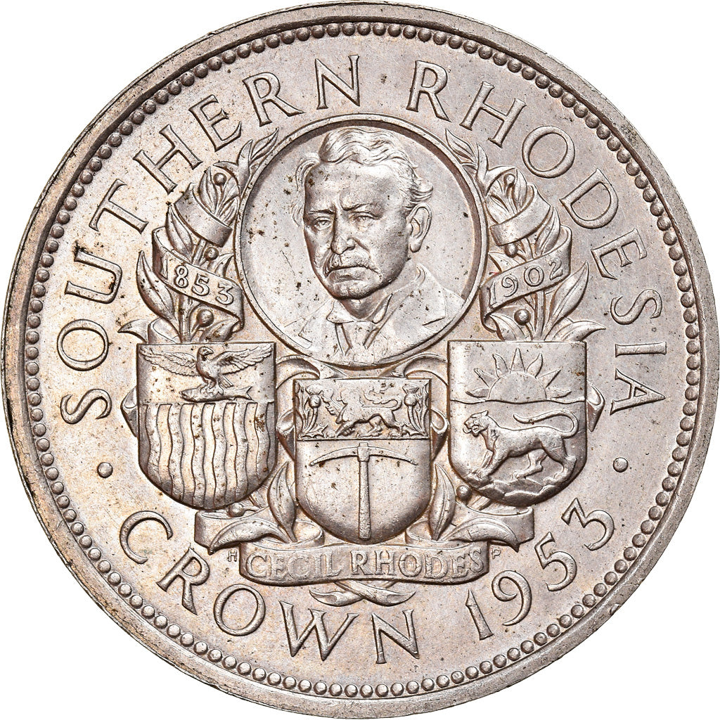 Coin, Southern Rhodesia, Elizabeth II, Crown, 1953, British Royal Mint