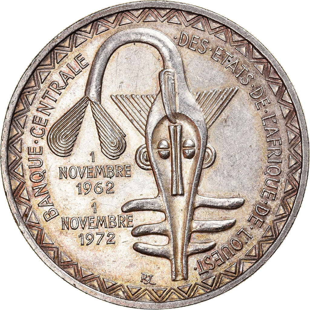 Moneta, Stati dell'Africa occidentale, 500 Francs, 1972, SPL-, Argento, KM:7