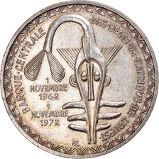 Moneta, Stati dell'Africa occidentale, 500 Francs, 1972, SPL-, Argento, KM:7
