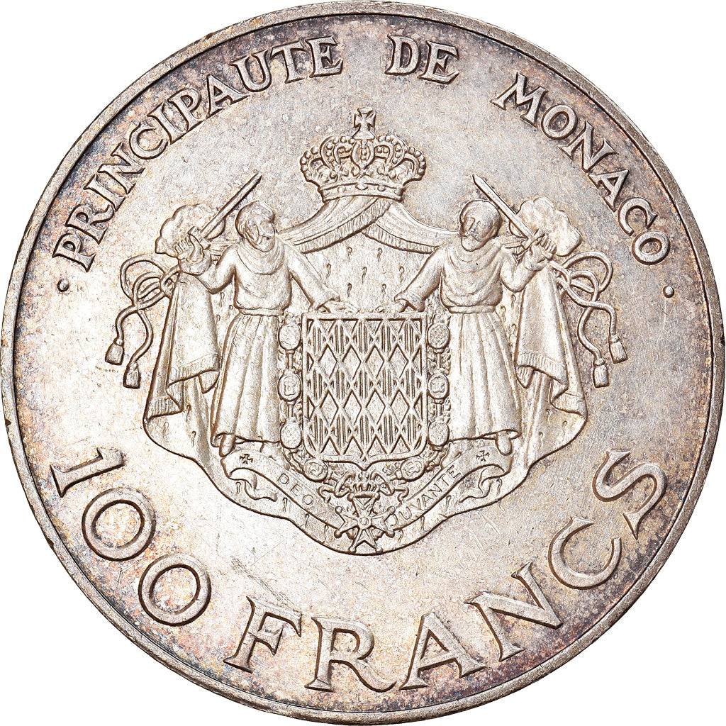 Moneta, Monaco, Rainier III, 100 Francs, 1982, SPL-, Argento, KM:161