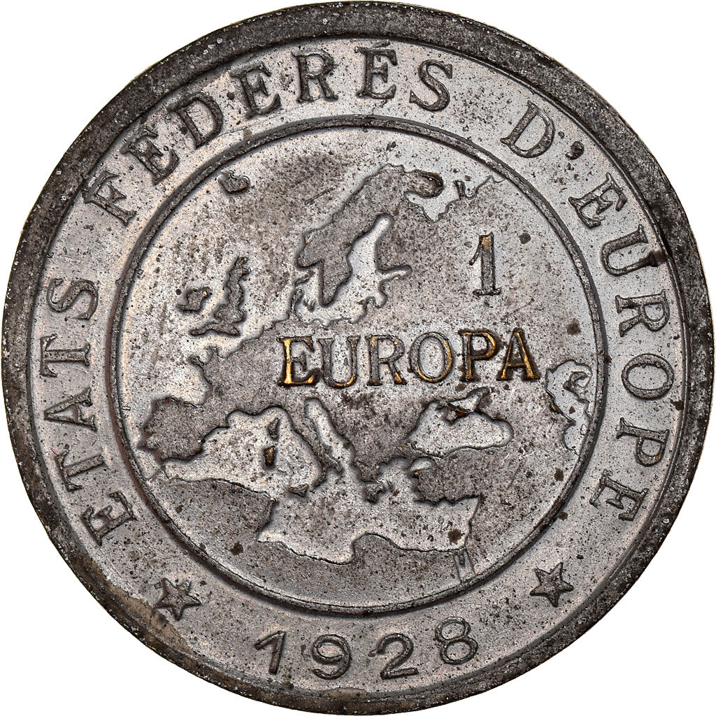 Francja, Medal, Etats Fédérés d'Europe - Louis Pasteur - 1928, 1928