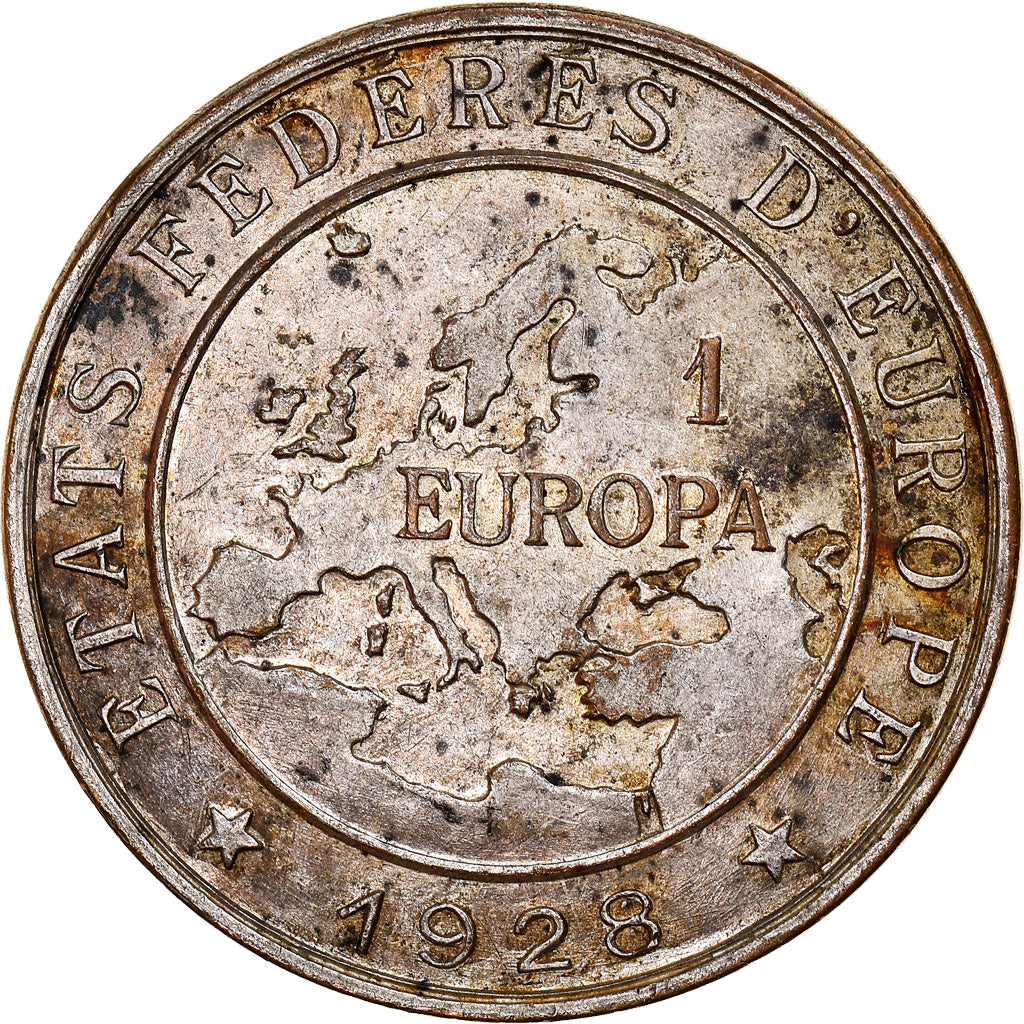 France, Médaille, Etats Fédérés d'Europe - Louis Pasteur - 1928, 1928, TTB+