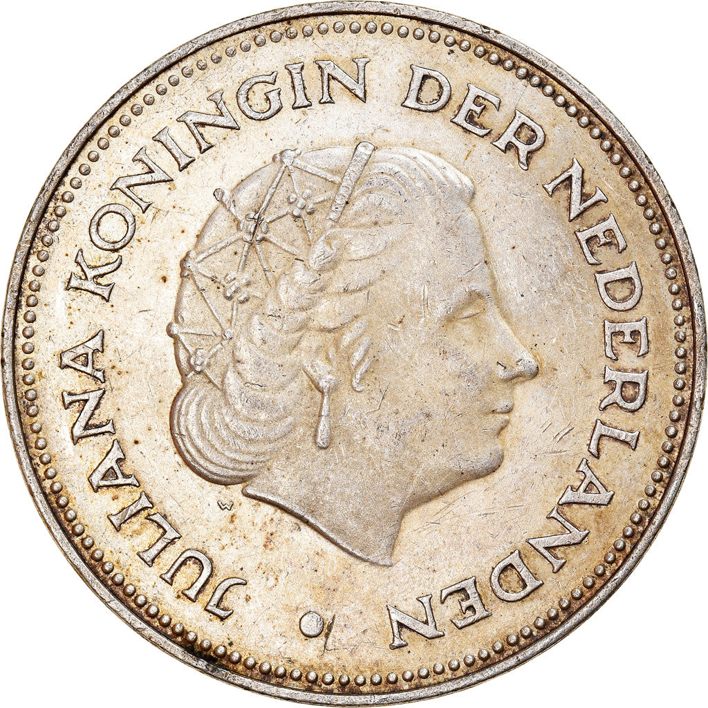 Munten, Nederland, Juliana, 10 Gulden, 1970, PR, Zilver, KM:195