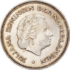 Moneta, Holandia, Juliana, 10 Gulden, 1970, AU(55-58), Srebro, KM:195