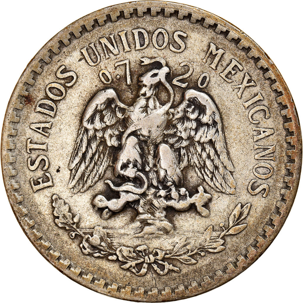 Monnaie, Mexique, Peso, 1921, Mexico City, TTB, Argent, KM:455