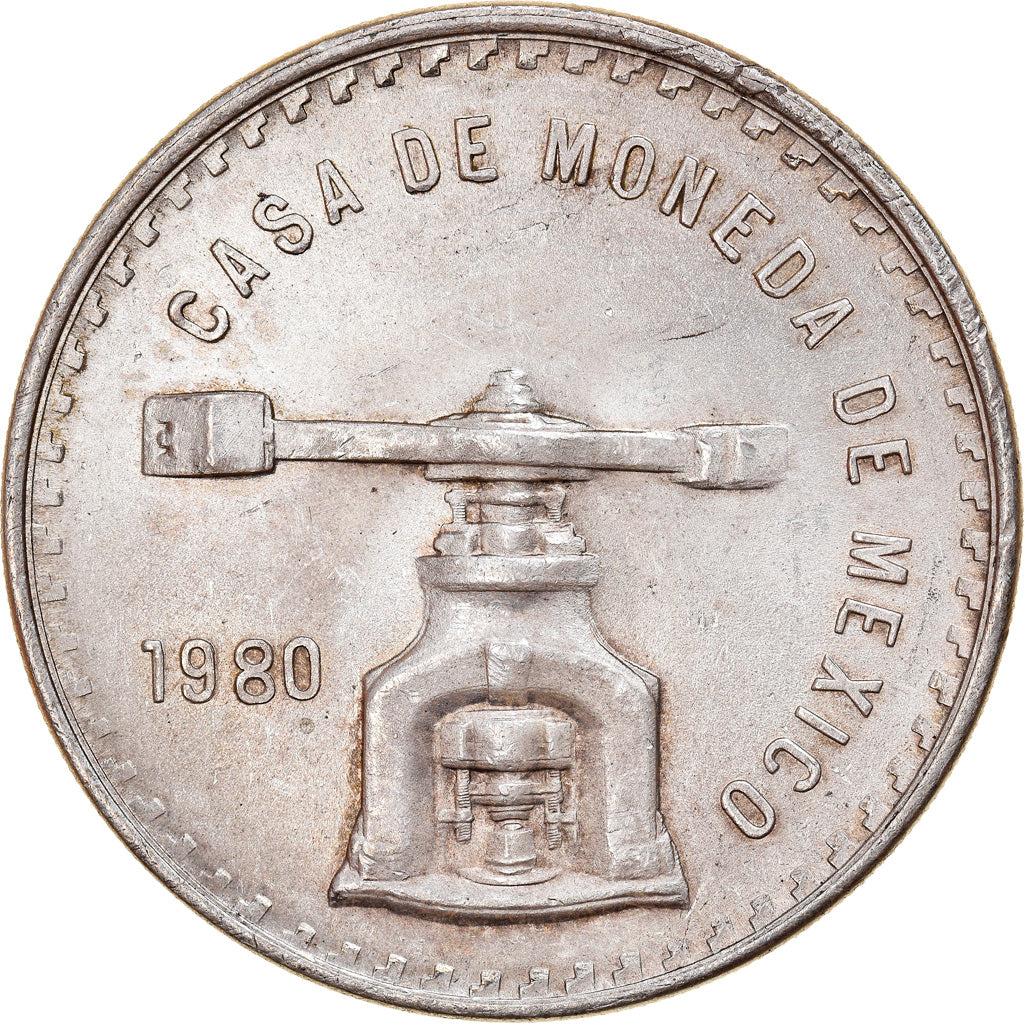 Moneda, México, Onza, 1980, Mexico City, EBC+, Plata, KM:M49b.5