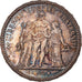 Moeda, França, Hercule, 5 Francs, 1873, Paris, MS(64), Prata, KM:820.1