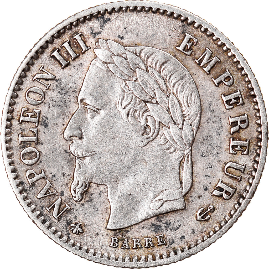 Moeda, França, Napoleon III, Napoléon III, 20 Centimes, 1867, Paris