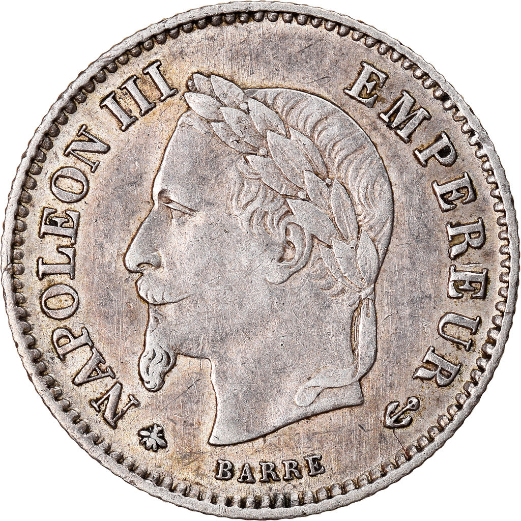Moneda, Francia, Napoleon III, Napoléon III, 20 Centimes, 1868, Paris, EBC