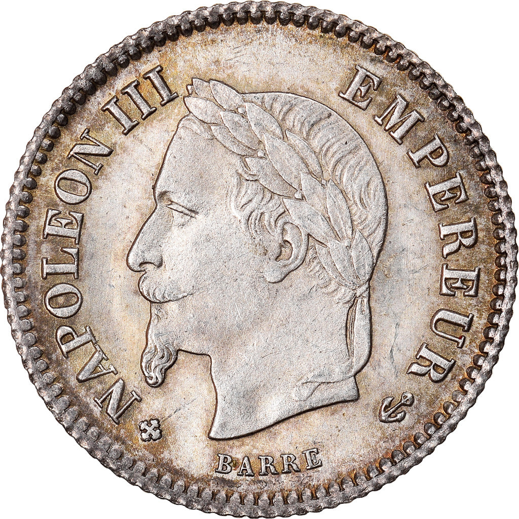 Monnaie, France, Napoleon III, Napoléon III, 20 Centimes, 1867, Strasbourg