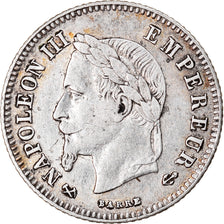 Moneta, Francia, Napoleon III, Napoléon III, 20 Centimes, 1866, Bordeaux, BB+