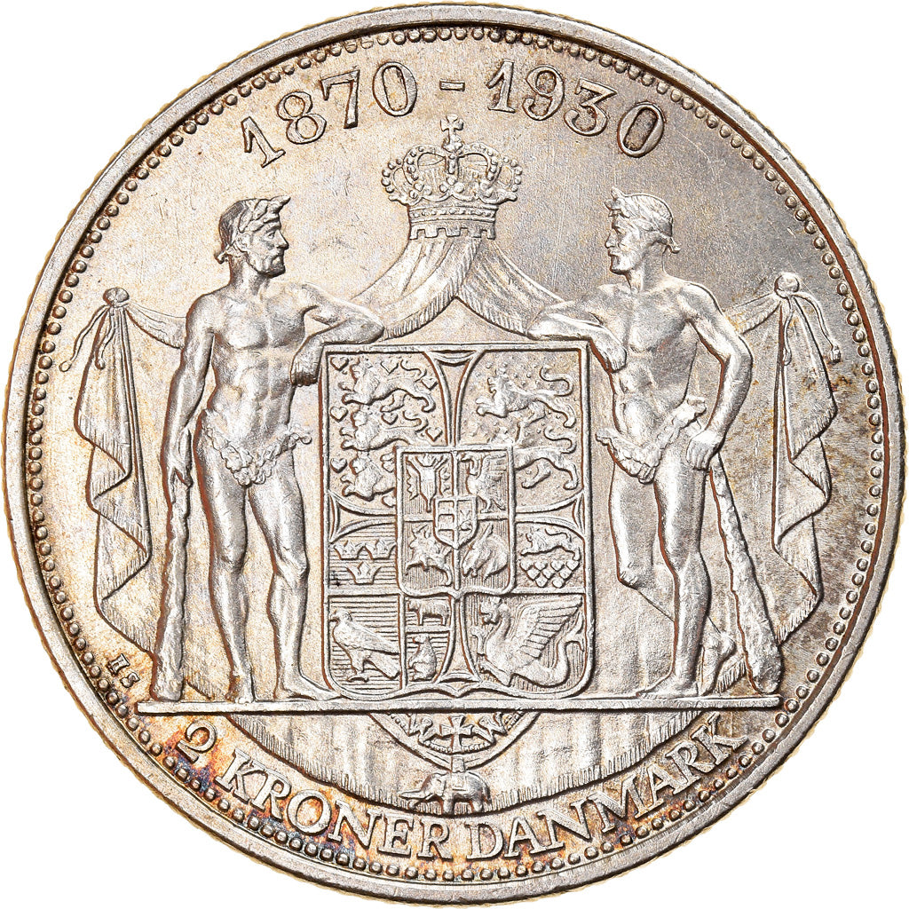 Moneta, Danimarca, Christian X, 2 Kroner, 1930, Copenhagen, SPL, Argento, KM:829