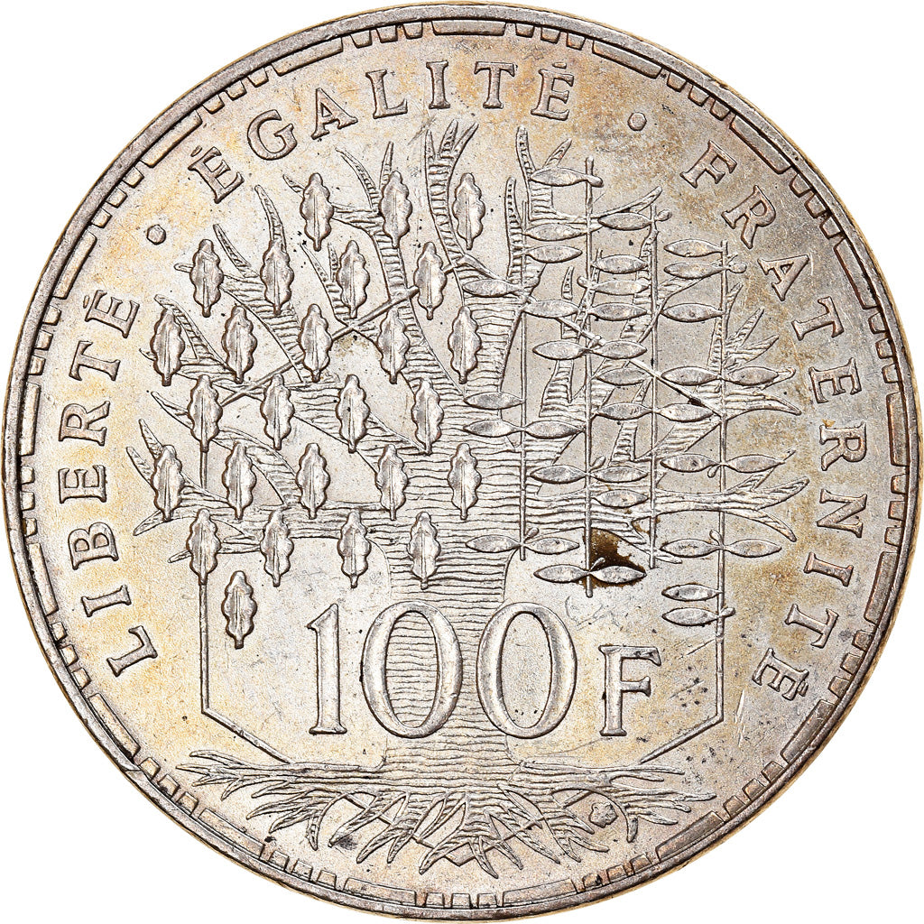 Münze, Frankreich, Panthéon, 100 Francs, 1985, Paris, VZ+, Silber, KM:951.1