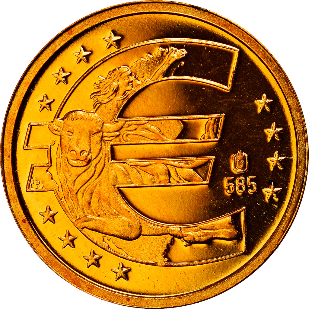 Griekenland, Medaille, 10 ans de l'Euro, 2009, FDC, Goud